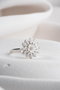 Heliophilia Silver Anillo de Plata Esterlina Ajustable con Recubrimiento de Oro
